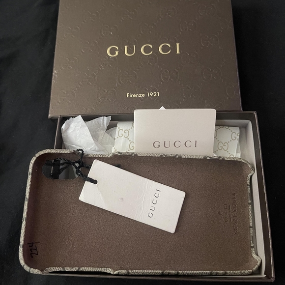 Gucci, beige, GG Supreme Ophidia pro max iphone 10x/xs case